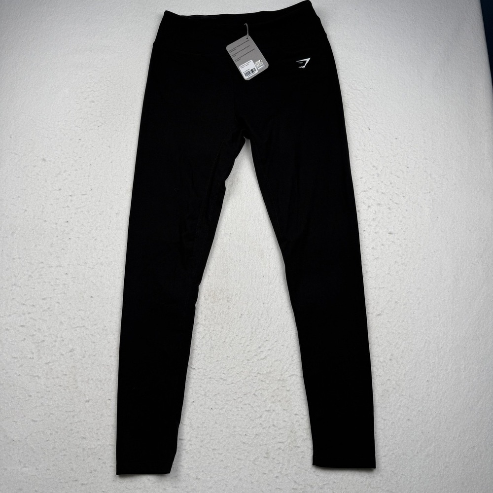 Gymshark Leggings Womens Large Black Dreamy FL Dry Ankle Yoga Gym Athletic